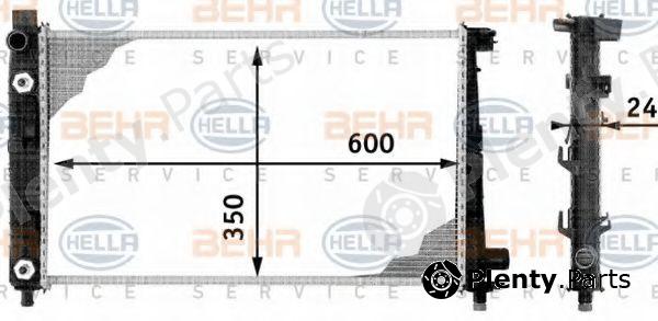  BEHR part 8MK376713-051 (8MK376713051) Radiator, engine cooling