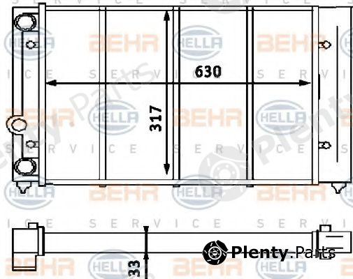  BEHR part 8MK376715-064 (8MK376715064) Radiator, engine cooling