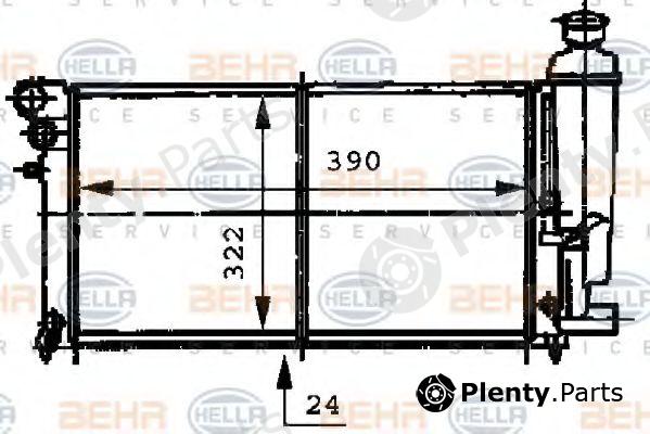  BEHR part 8MK376716-481 (8MK376716481) Radiator, engine cooling