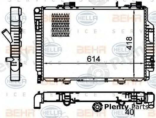  BEHR part 8MK376717-264 (8MK376717264) Radiator, engine cooling