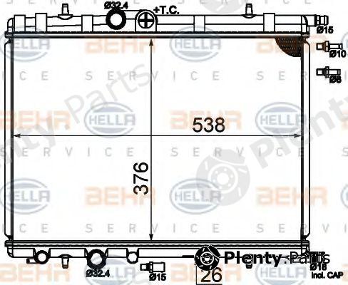 BEHR part 8MK376718-054 (8MK376718054) Radiator, engine cooling