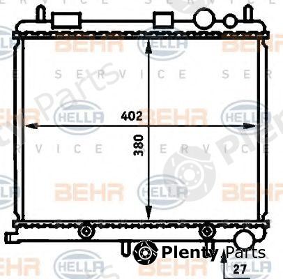  BEHR part 8MK376718-614 (8MK376718614) Radiator, engine cooling