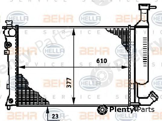  BEHR part 8MK376719-511 (8MK376719511) Radiator, engine cooling