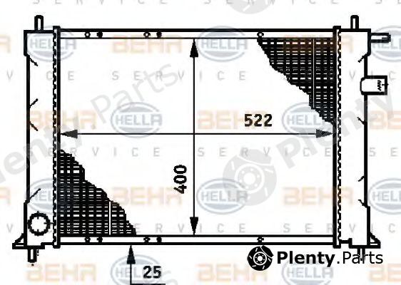  BEHR part 8MK376720-141 (8MK376720141) Radiator, engine cooling