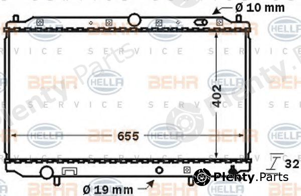  BEHR part 8MK376724-751 (8MK376724751) Radiator, engine cooling