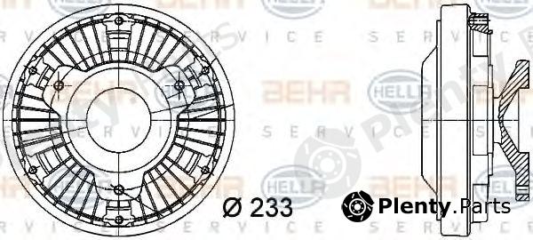  BEHR part 8MV376728-381 (8MV376728381) Clutch, radiator fan