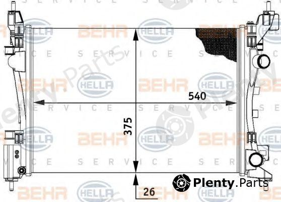  BEHR part 8MK376728-794 (8MK376728794) Radiator, engine cooling