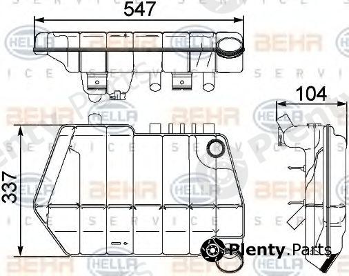 BEHR part 8MA376731-631 (8MA376731631) Expansion Tank, coolant
