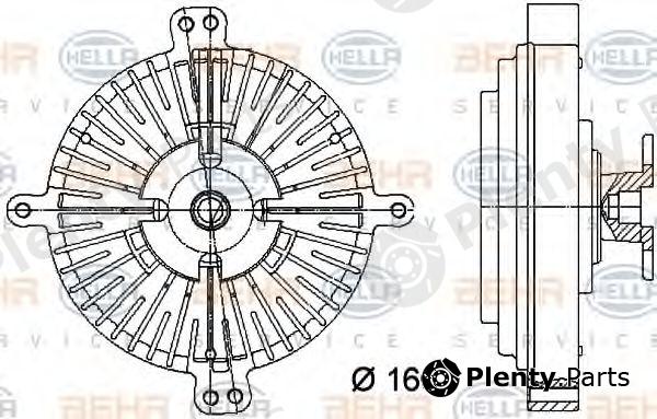  BEHR part 8MV376732-171 (8MV376732171) Clutch, radiator fan