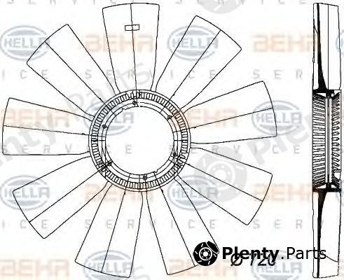  BEHR part 8MV376733-291 (8MV376733291) Fan Wheel, engine cooling