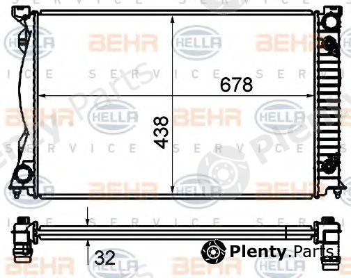  BEHR part 8MK376735-011 (8MK376735011) Radiator, engine cooling