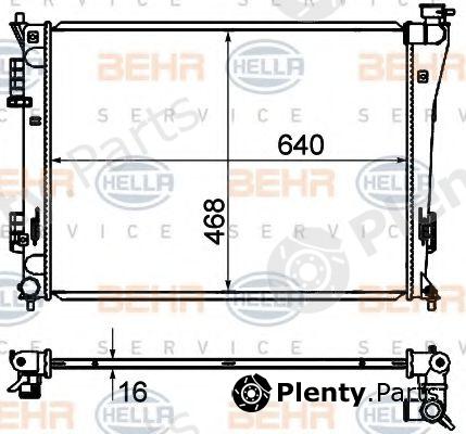  BEHR part 8MK376735-251 (8MK376735251) Radiator, engine cooling