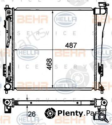  BEHR part 8MK376735-261 (8MK376735261) Radiator, engine cooling