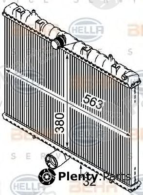  BEHR part 8MK376745-134 (8MK376745134) Radiator, engine cooling