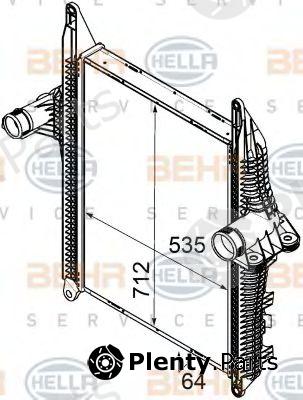  BEHR part 8ML376746-301 (8ML376746301) Intercooler, charger