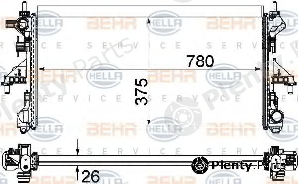  BEHR part 8MK376750-441 (8MK376750441) Radiator, engine cooling