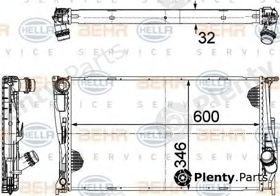  BEHR part 8MK376754-024 (8MK376754024) Radiator, engine cooling