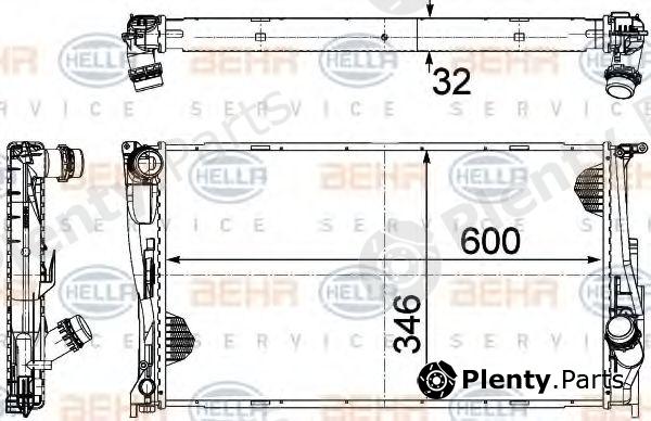 BEHR part 8MK376754-034 (8MK376754034) Radiator, engine cooling