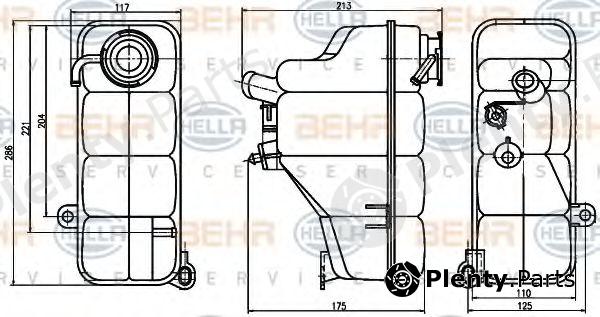  BEHR part 8MA376755-191 (8MA376755191) Expansion Tank, coolant