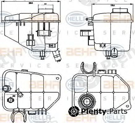  BEHR part 8MA376755-221 (8MA376755221) Expansion Tank, coolant