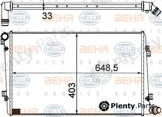  BEHR part 8MK376756-701 (8MK376756701) Radiator, engine cooling