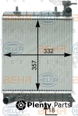  BEHR part 8MK376762-064 (8MK376762064) Radiator, engine cooling