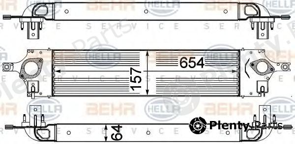  BEHR part 8ML376762-191 (8ML376762191) Intercooler, charger