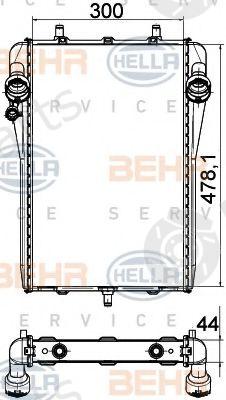  BEHR part 8MK376765-141 (8MK376765141) Radiator, engine cooling