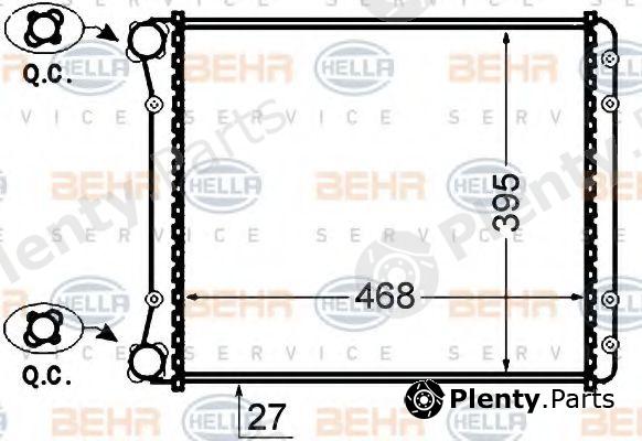  BEHR part 8MK376766-281 (8MK376766281) Radiator, engine cooling