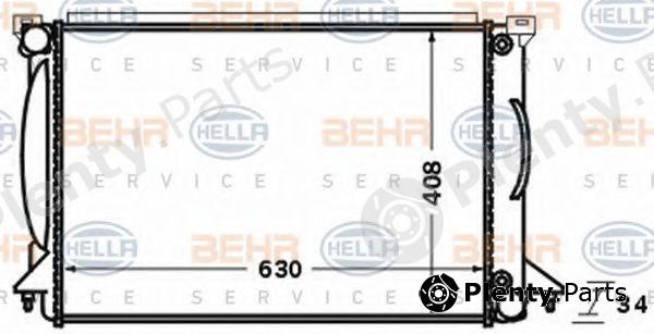  BEHR part 8MK376766-344 (8MK376766344) Radiator, engine cooling
