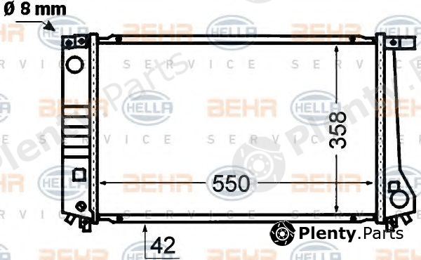 BEHR part 8MK376766-401 (8MK376766401) Radiator, engine cooling
