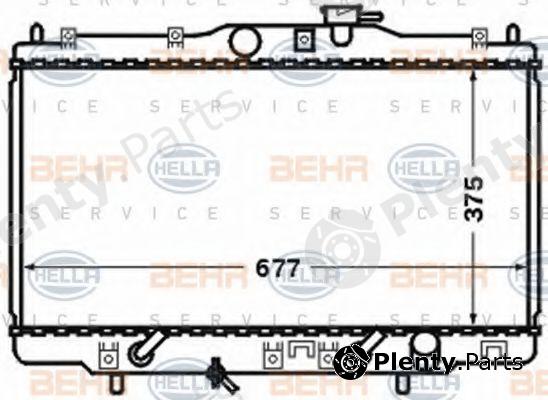  BEHR part 8MK376768-251 (8MK376768251) Radiator, engine cooling