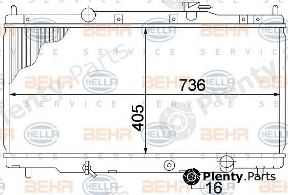  BEHR part 8MK376768-311 (8MK376768311) Radiator, engine cooling