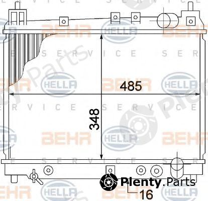 BEHR part 8MK376773-471 (8MK376773471) Radiator, engine cooling
