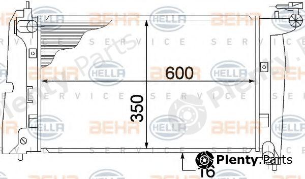  BEHR part 8MK376773-631 (8MK376773631) Radiator, engine cooling