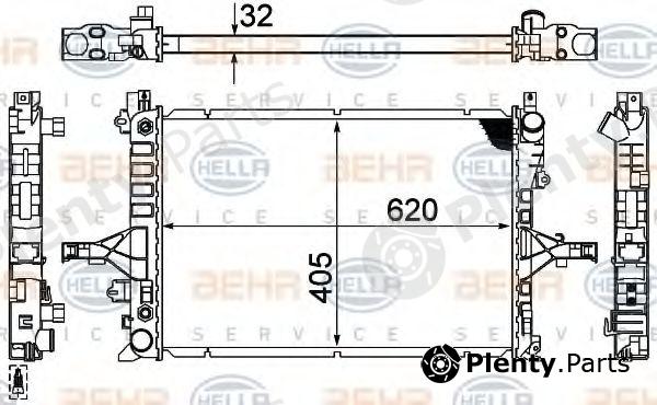  BEHR part 8MK376774231 Radiator, engine cooling
