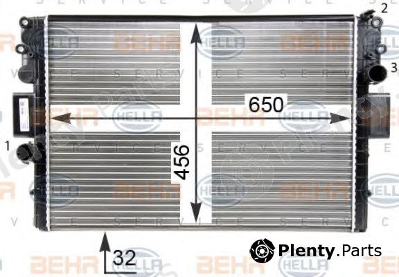  BEHR part 8MK376774-421 (8MK376774421) Radiator, engine cooling