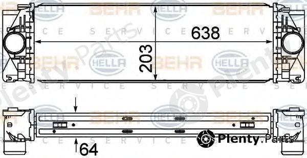  BEHR part 8ML376777-401 (8ML376777401) Intercooler, charger