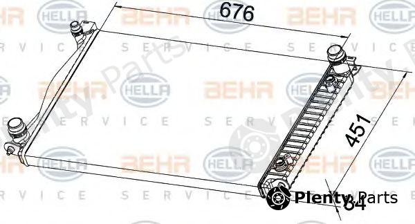  BEHR part 8MK376790-141 (8MK376790141) Radiator, engine cooling