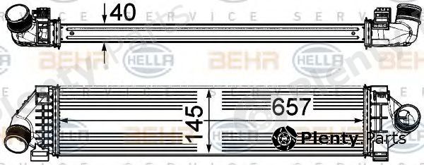  BEHR part 8ML376791-761 (8ML376791761) Intercooler, charger