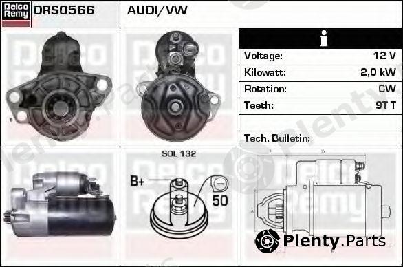  DELCO REMY part DRS0566 Starter