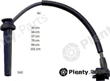  BERU part ZEF1637 Ignition Cable Kit