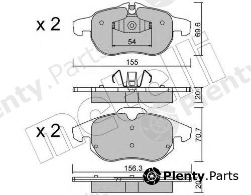  METELLI part 22-0540-4 (2205404) Brake Pad Set, disc brake