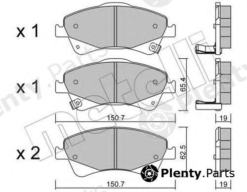  METELLI part 22-0878-0 (2208780) Brake Pad Set, disc brake