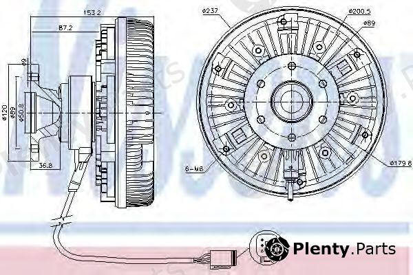  NISSENS part 86023 Clutch, radiator fan