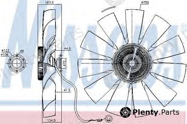  NISSENS part 86029 Fan, radiator