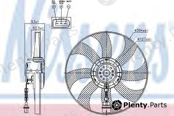  NISSENS part 85549 Fan, radiator