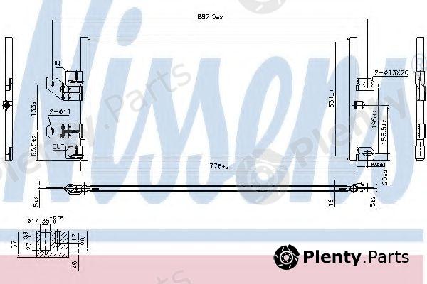  NISSENS part 940486 Condenser, air conditioning