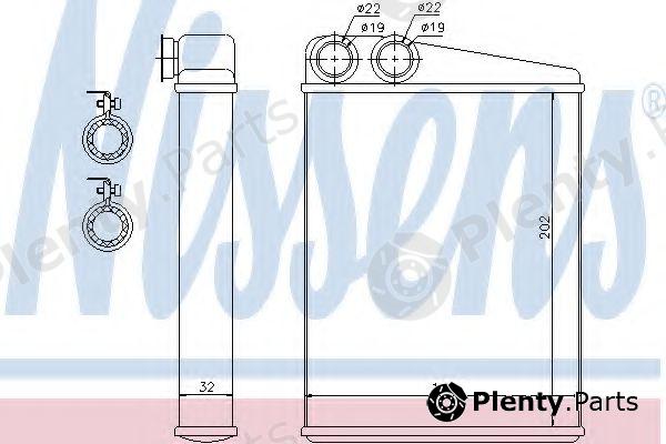  NISSENS part 72046 Heat Exchanger, interior heating