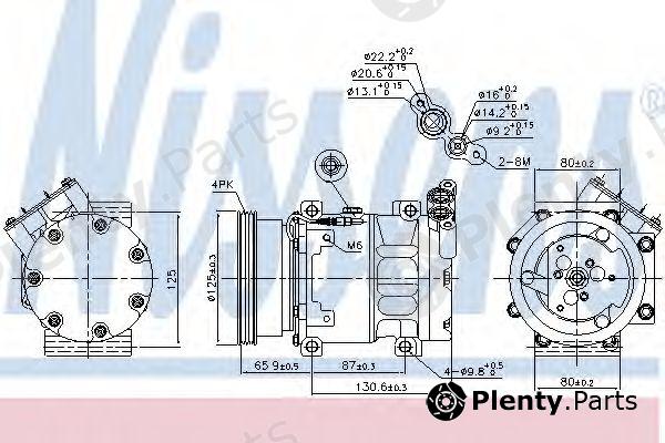  NISSENS part 89164 Compressor, air conditioning